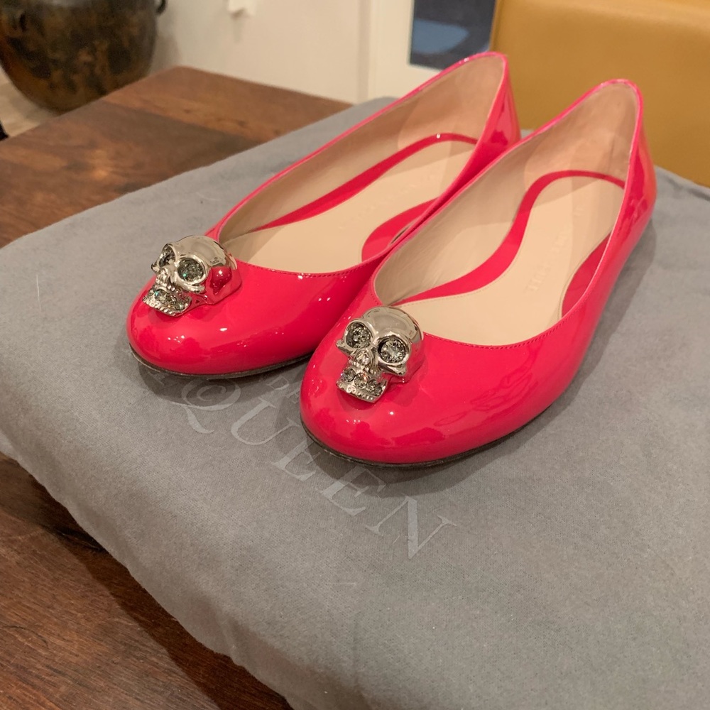 Skull Ballet Flat McQueen PINK!
